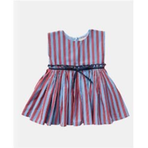 Pink Chicken Girls Blue Red Striped Niley Dress Size 2Y